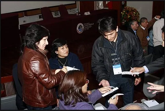 Dinámica de tarjetas en un taller para docentes