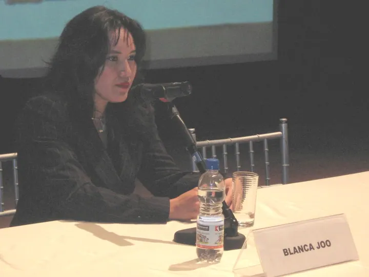 Panel de expositores en Lima · Editorial Santillana
